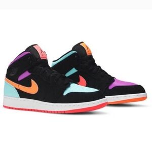 Nike Air Jordan 1 Candy Multicolor Unisex Kids Sneakers Size 5 Boy/Girl